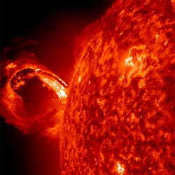 Simulating solar space-weather effects on Earth
